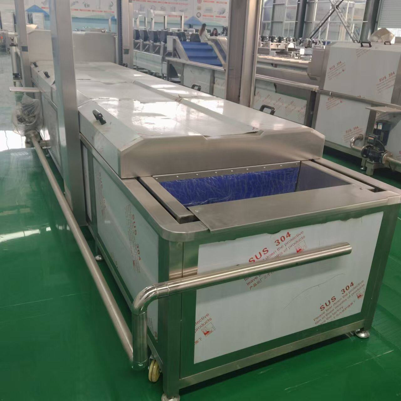 豆干巴氏杀菌线竹笋巴氏杀菌机蔬菜漂烫杀青机 软包装食品杀菌流