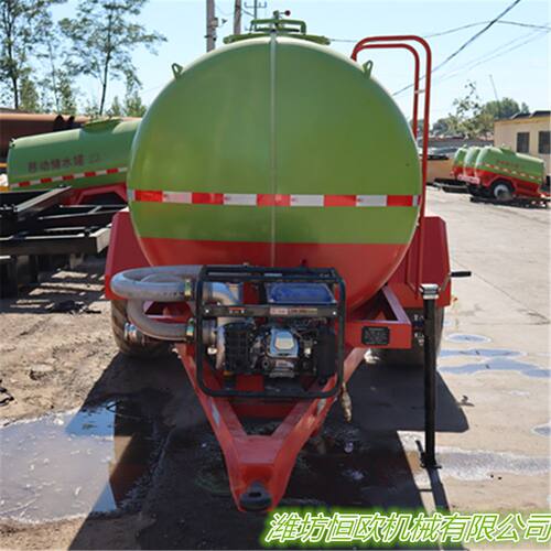 5吨水罐拖车 园林洒水挂车 水罐运输挂车 污水罐车