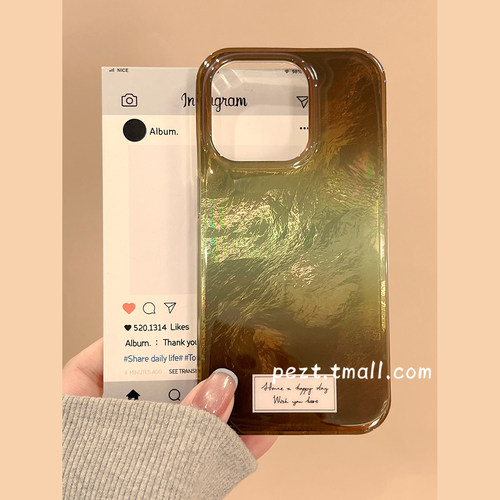 ins风豹纹菱格晕染手机壳新款