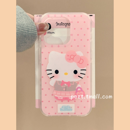 可爱波点hellokitty手机壳新款