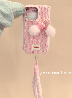 毛绒蝴蝶结hellokitty适用苹果17手机壳绒布iphone16promax带挂绳17pro新款13防摔15Pro少女心14女16Pro全包