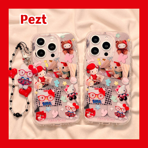 日韩风插画hellokitty手机壳手链