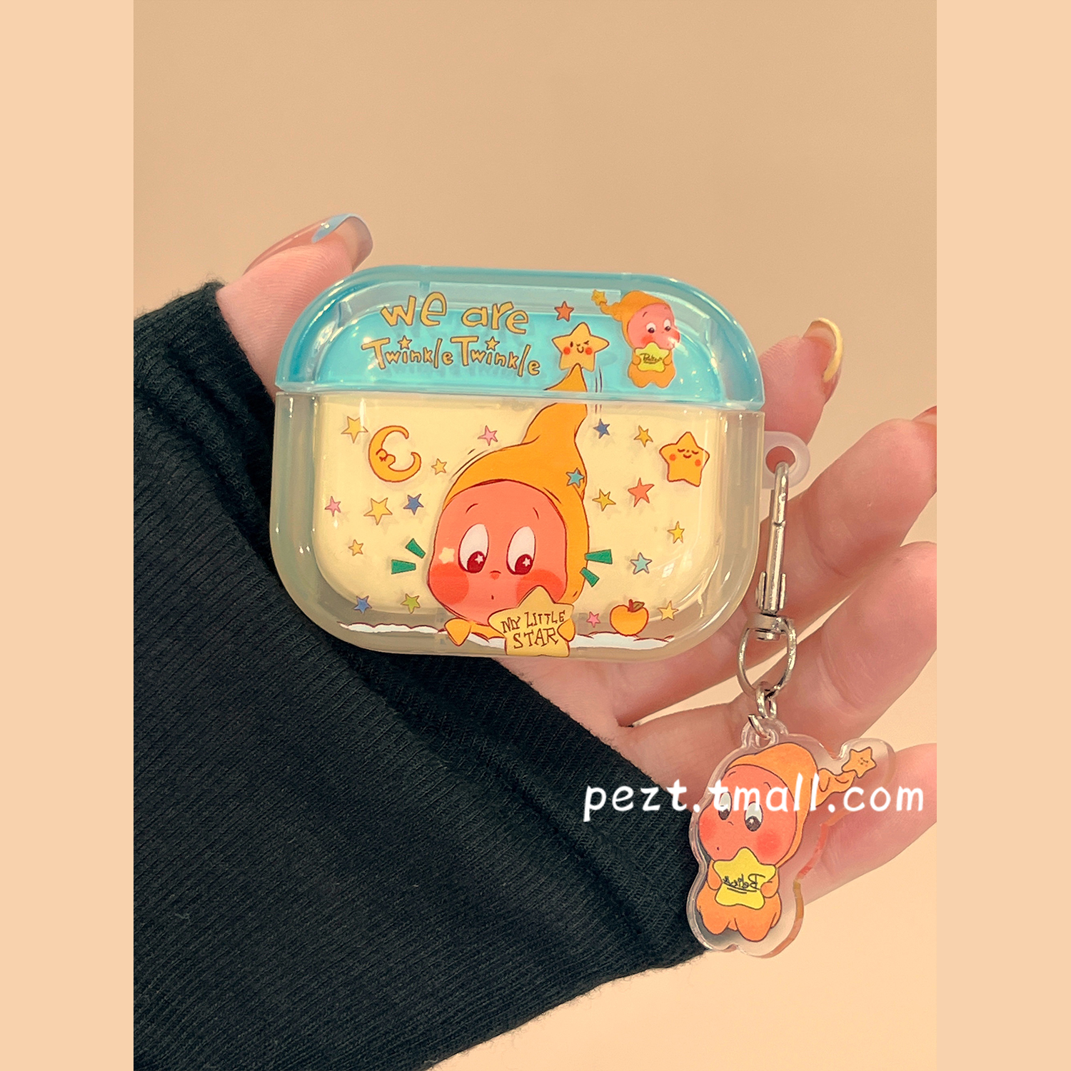 潮玩星星人彩色星星耳机套新款