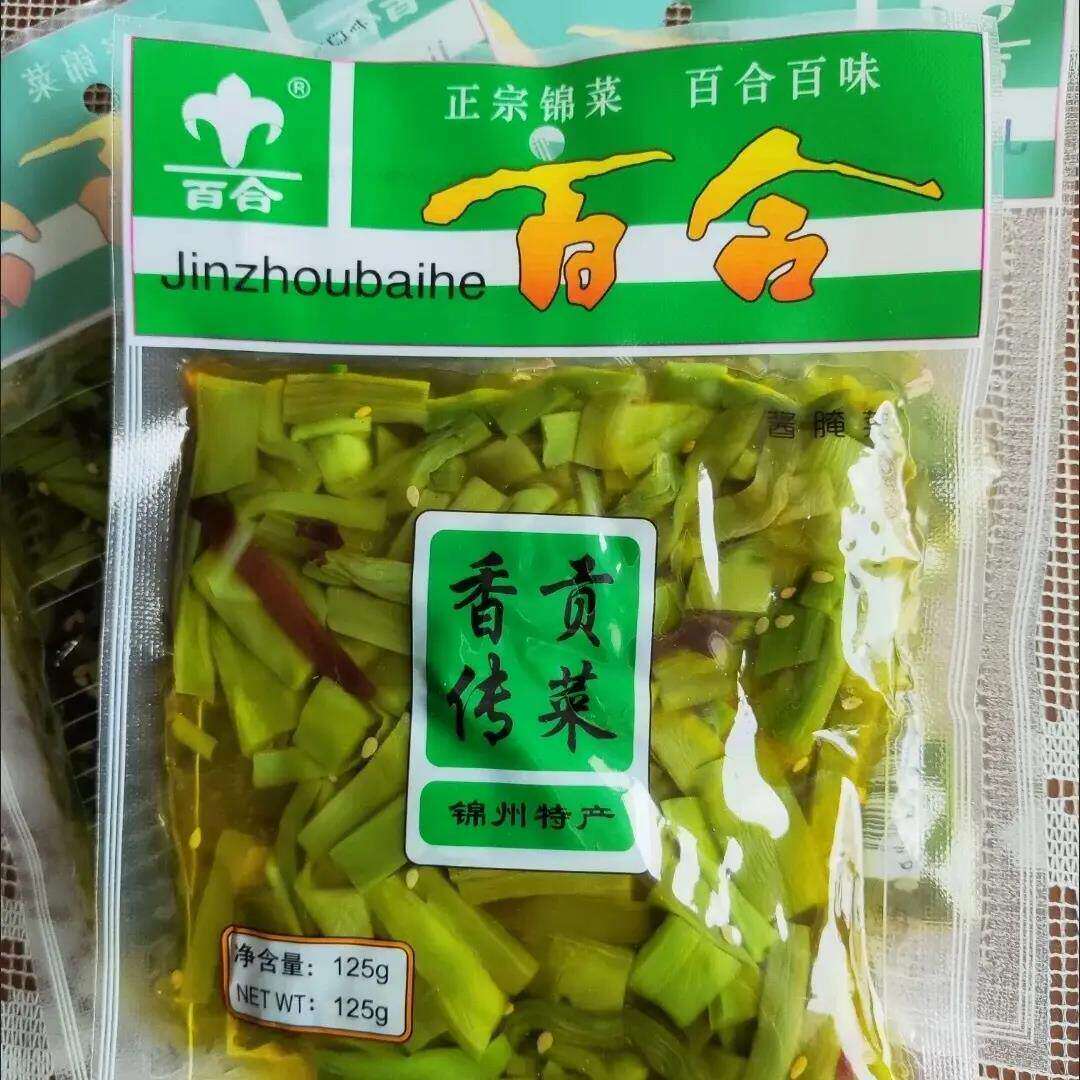 锦州百合小菜125g贡菜泡菜咸菜即食小包装咸菜鲜爽脆嫩袋装