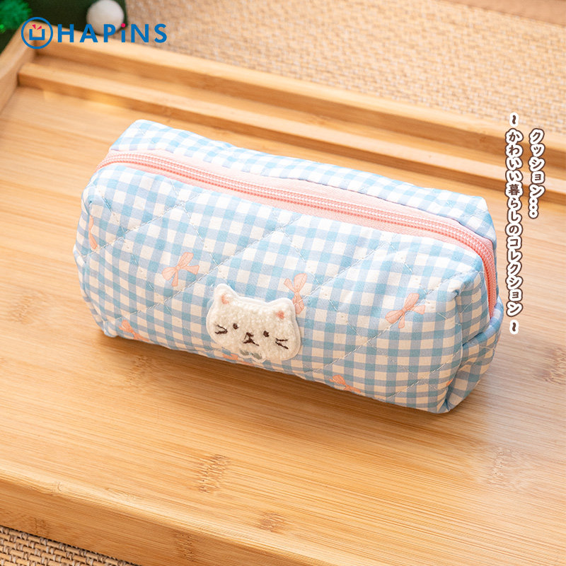 【猫化妆包/笔袋】HAPiNS柔软收纳笔盒日系文具袋大容量收纳礼物