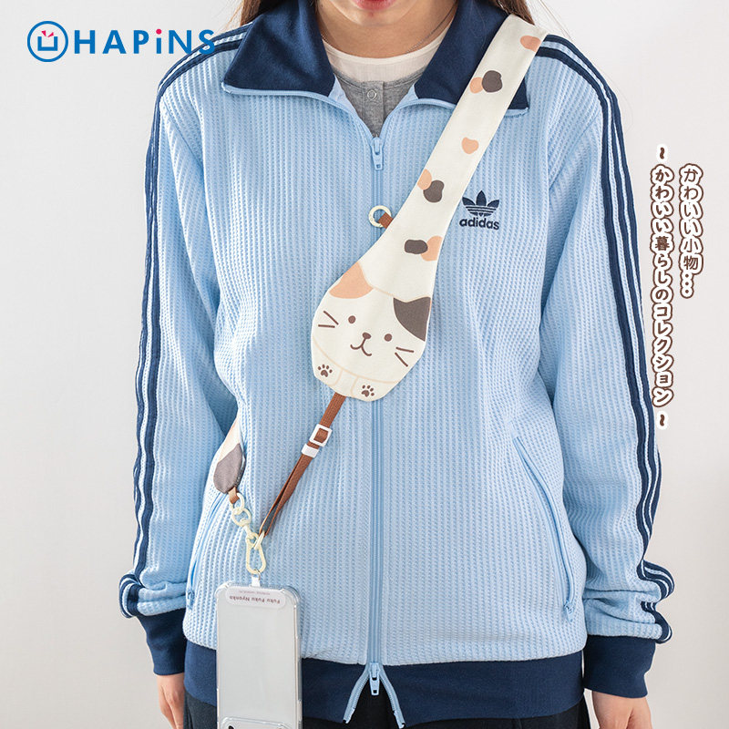 【手机挂绳斜挎】日本HAPiNS可背挂脖绳手机壳链带子斜背吊绳结实宽版防丢失片夹片可调节便携钥匙挂链