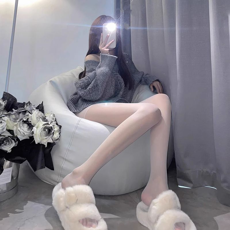 绝对领域空姐白丝情调性感1d超薄包臀丝袜美腿黑丝主播连裤袜灰色