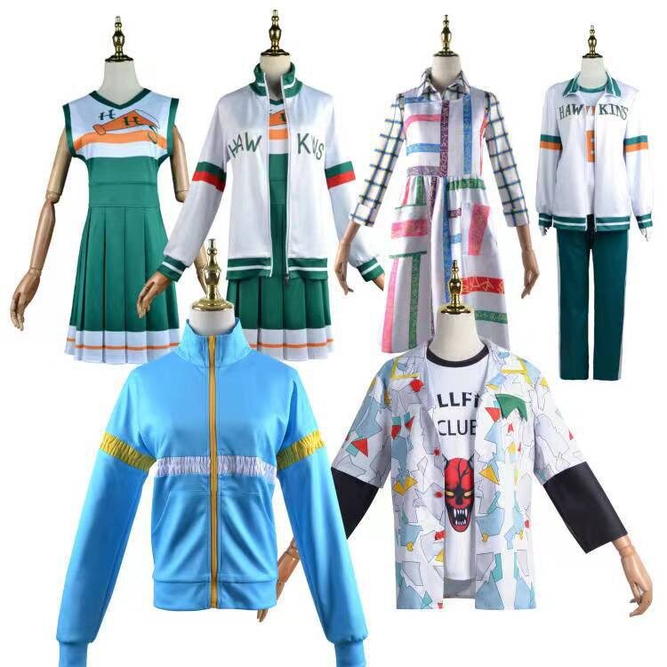 2022新款怪奇物语4cos服拉拉队服男女演出cosplay服