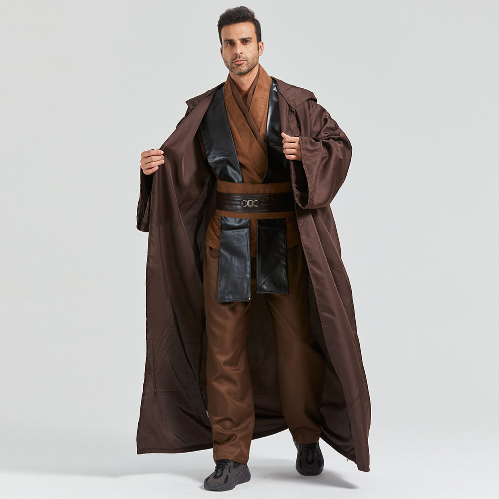 2023新款欧比旺cos服麂皮面料星球大战绝地武士肯诺比cosplay服
