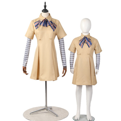 梅根cos服美国恐怖电影梅根同款连衣裙成人儿童cosplay服装
