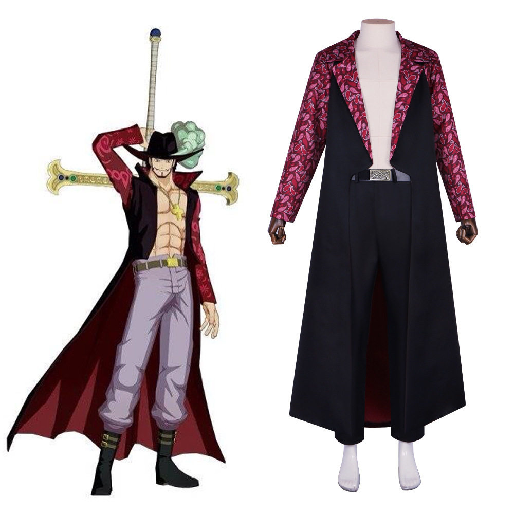 海贼王cos服航海王七武海鹰眼米霍克cosplay动漫角色扮演服装