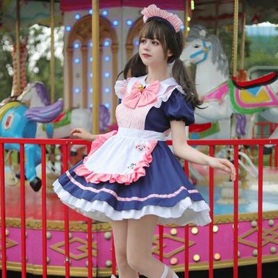 咖啡厅女仆装COSPLAY公主裙小洋装女装角色扮演派对制服大码