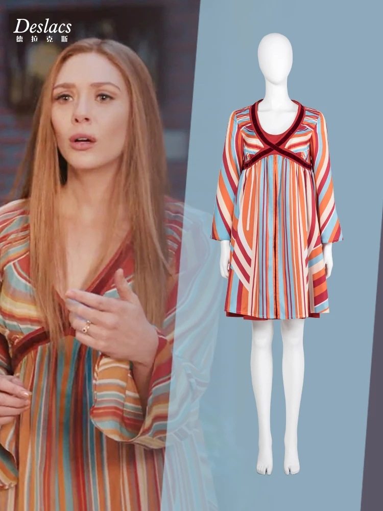 旺达与幻世cosplay电视剧旺达孕妇装cos服猩红女巫同款睡衣连衣裙,模玩/动漫/周边/娃圈三坑/桌游,Cosplay女装/cos女装,淘宝优惠券,粉丝福利购,淘宝优惠卷