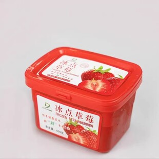 柳园冰点草莓400g*6盒丹东特色冰冻牛奶草莓水果罐头官方旗舰店