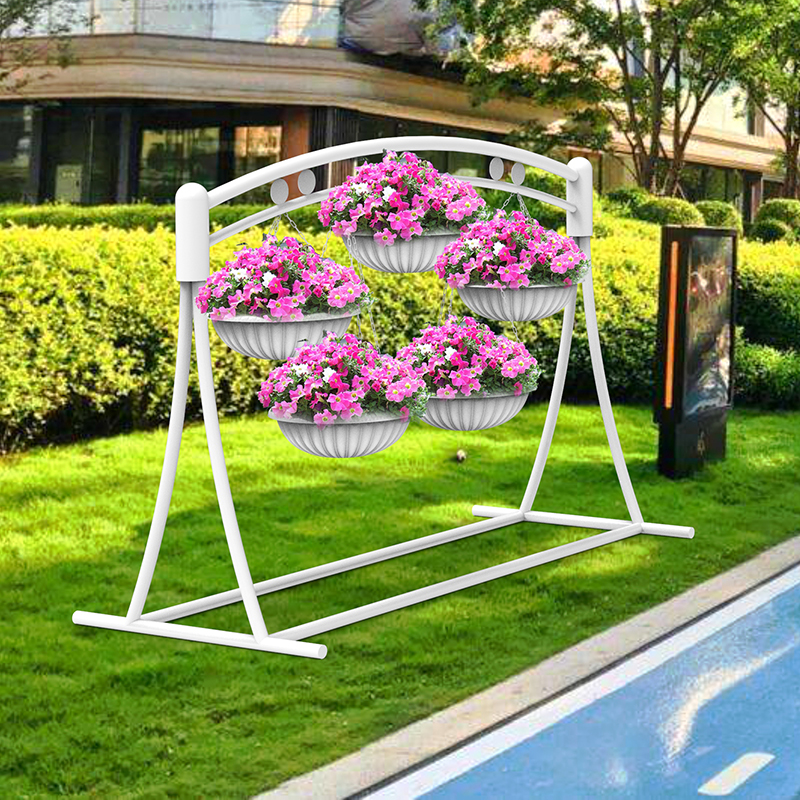 厂家订制室外大型铁艺组合花架