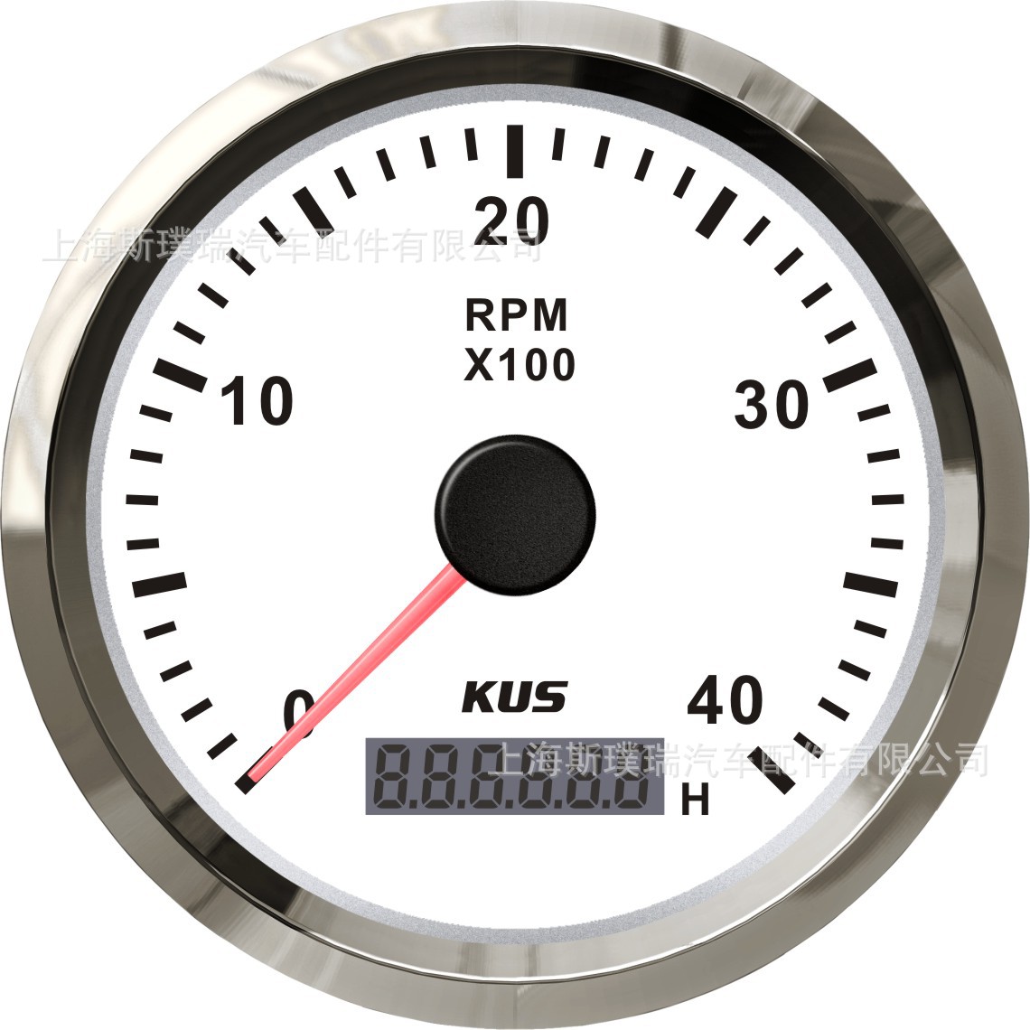 KUS仪表 转速表4000rpm 12/24V 柴油发动机用 速比0.5-250