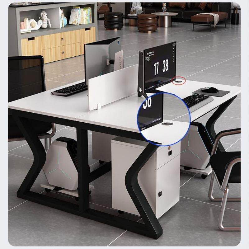 职员办公桌双人电脑桌2/4/6/人位卡座工位组合简约现代屏风工作位