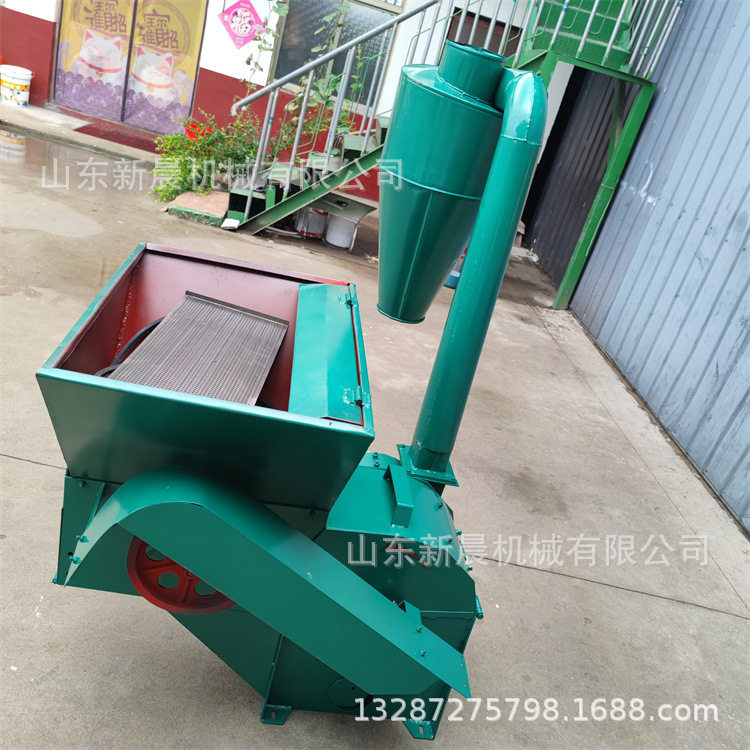 沙克龙电动粉草机 养猪用秸秆粉碎机锤片式除尘粉草机
