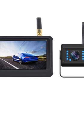 4.3寸5寸超清AHD1080P数字无线倒车后视系统无线200米信号稳定