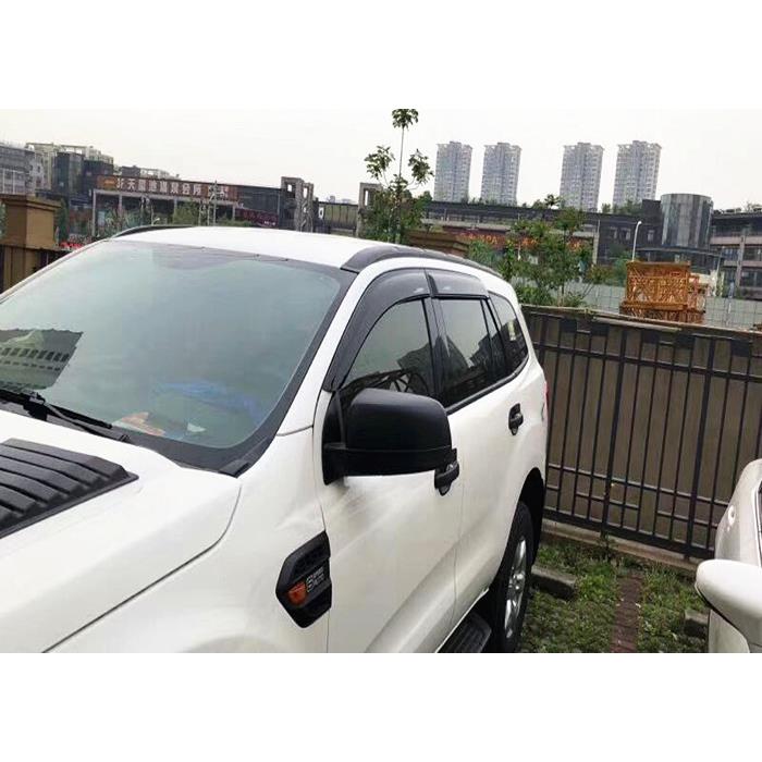 撼路者雨挡EVEREST雨眉专车专用车窗挡雨板工厂直销黑色晴雨挡