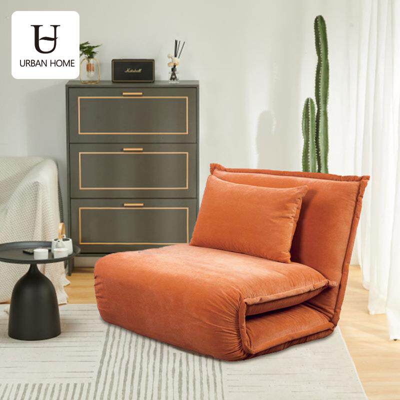 日式榻榻米单人沙发床书房客厅可调多功能沙发椅卧室折叠布艺沙发