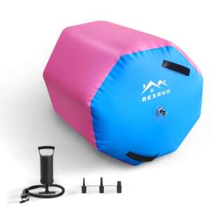 充气体操后空翻空气垫轨道气桶空气滚筒滚磨垫桶式倒弯训练器瑜伽