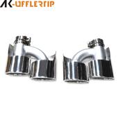 适用于奔驰W204尾嘴ML300C300C200升级ML6363改装 尾喉四出尾嘴