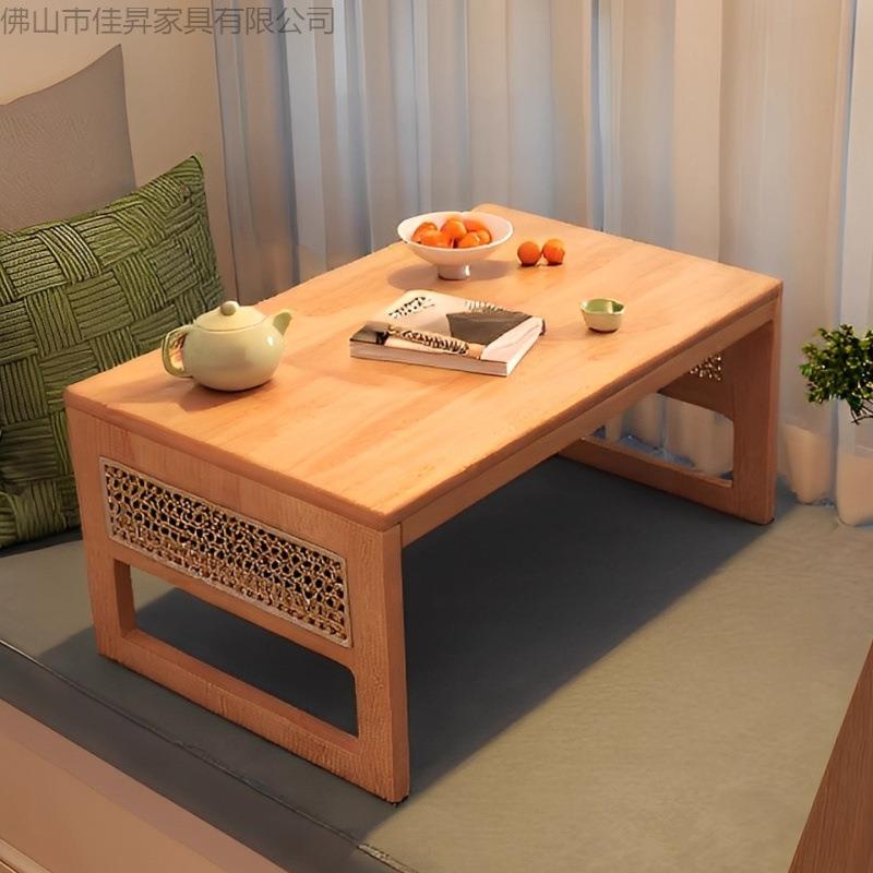 实木飘窗小桌子家用阳台可折叠炕几桌矮桌卧室床上日式榻榻米茶桌