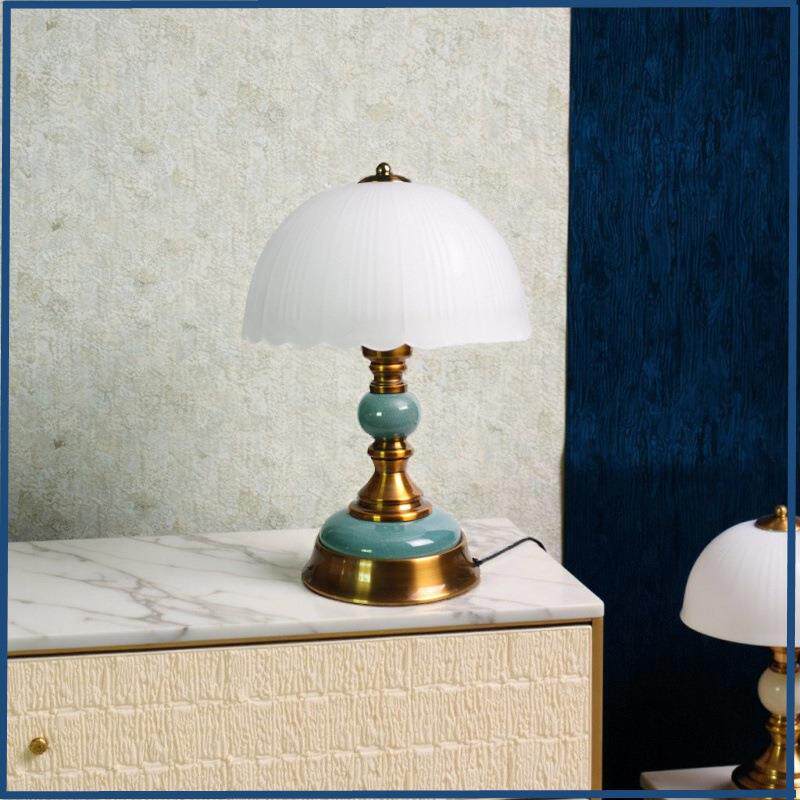 陶瓷台灯新款美式新中式复古卧室床头灯欧式主卧床头柜装饰台灯