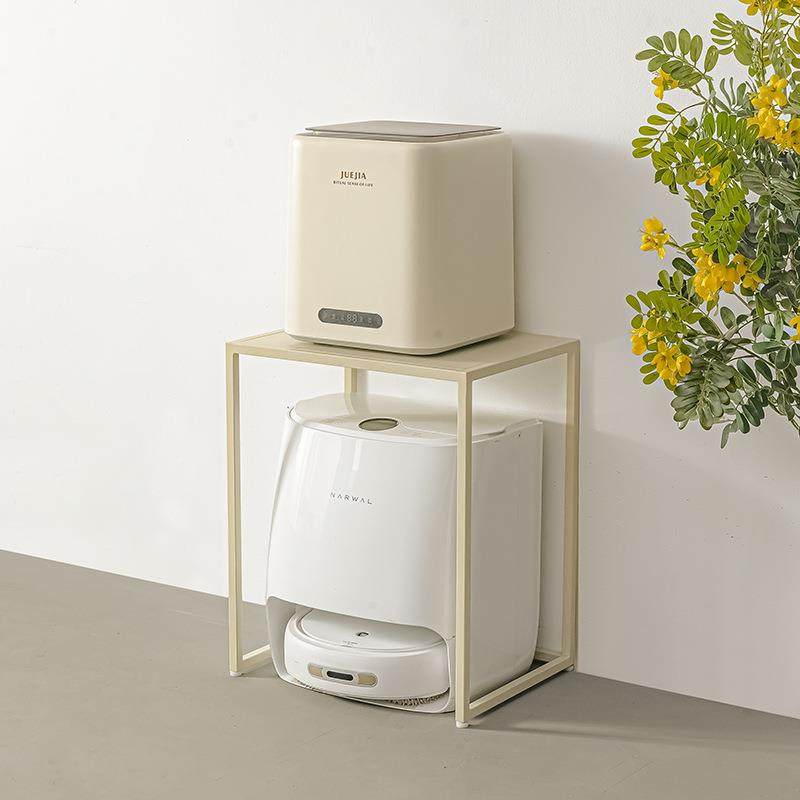 单层行李箱架子扫地机器人收纳柜置物架阳台高脚盆栽花架小夹缝