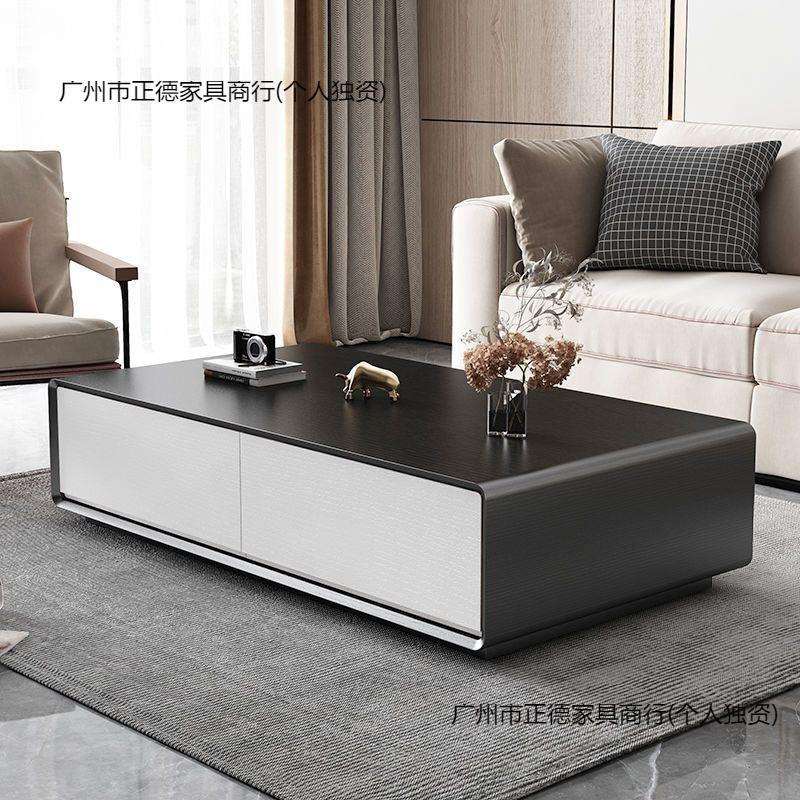 现代高级感简约茶几客厅家用新款大小户型极简茶桌创意储办公商用