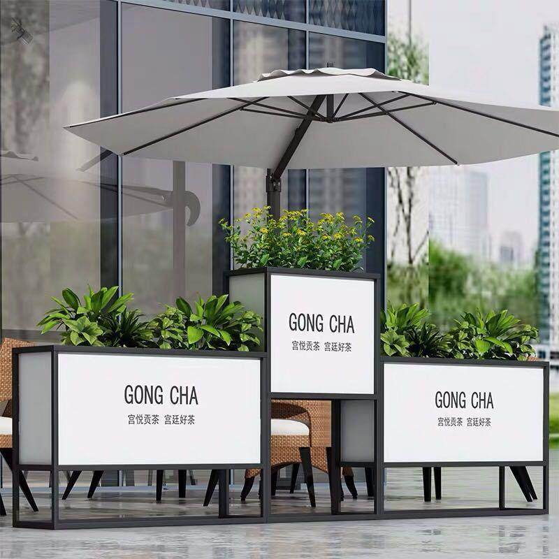 铁艺外摆简约花箱绿植花坛移动户外花槽餐厅售楼部商业街隔断,纺织面料/辅料/配套,纺织机械配件,淘宝优惠券,粉丝福利购,淘宝优惠卷