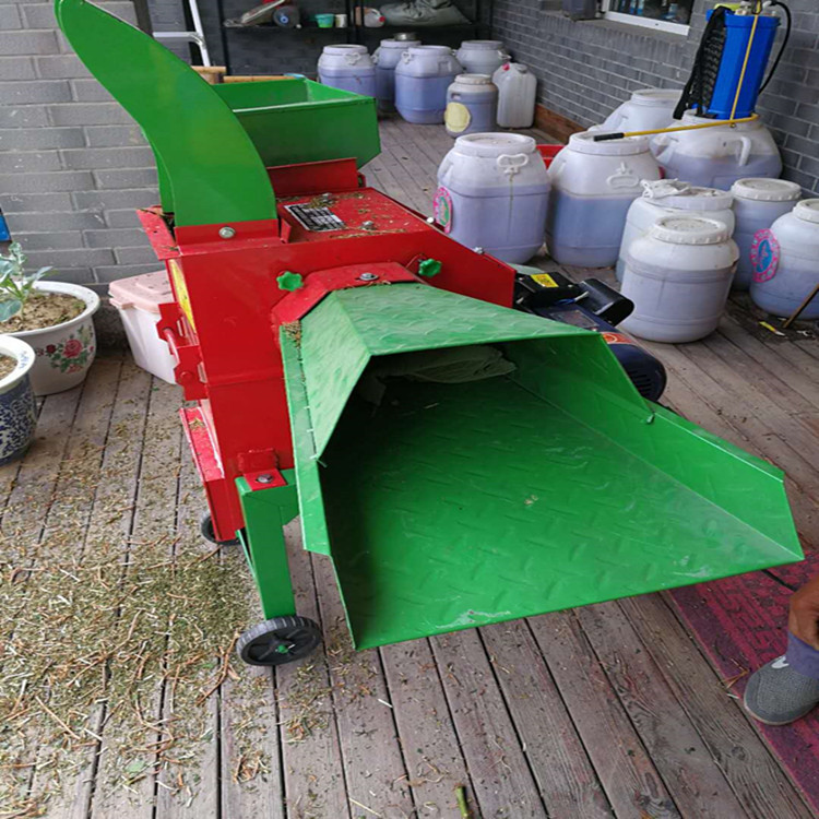 干湿牧草高喷揉丝机械 养殖鸡鸭使用的两相电高粱杆铡草粉碎机