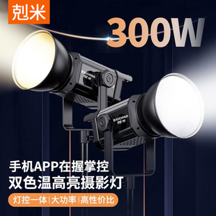 300W直播补光灯主播拍摄专用深抛美颜球形网格柔光箱打光灯大功率影棚拍照格栅常亮直播间摄影室内COB太阳灯