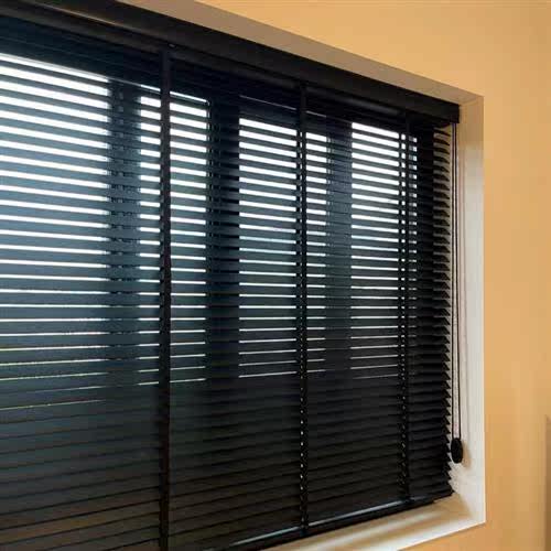 欧塞德实木百叶窗木质.竹质窗帘办公室书房客厅餐厅遮光遮阳电动