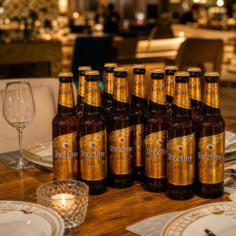老挝进口金啤GOLD拉格黄啤酒IPA