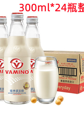 24瓶装泰国进口哇米诺原味豆奶