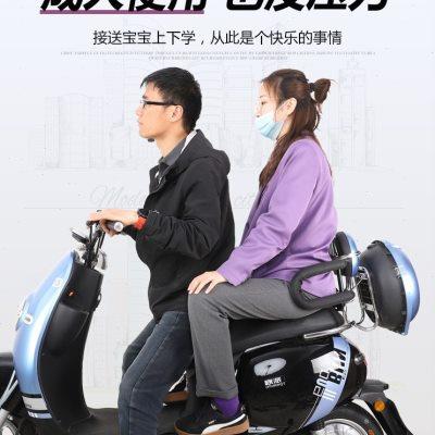 电动车儿童座椅后置后座围栏踏板车电瓶车宝宝小孩大童安全坐椅子