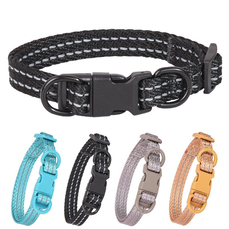 新款反光狗项圈中大型防锈宠物项圈防爆冲舒适柴犬金毛狗狗牵引绳,宠物/宠物食品及用品,项圈/肩带,淘宝优惠券,粉丝福利购,淘宝优惠卷