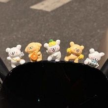 线条小狗可爱电动车装饰小配件电瓶摩托车公仔汽车中控屏车载摆件