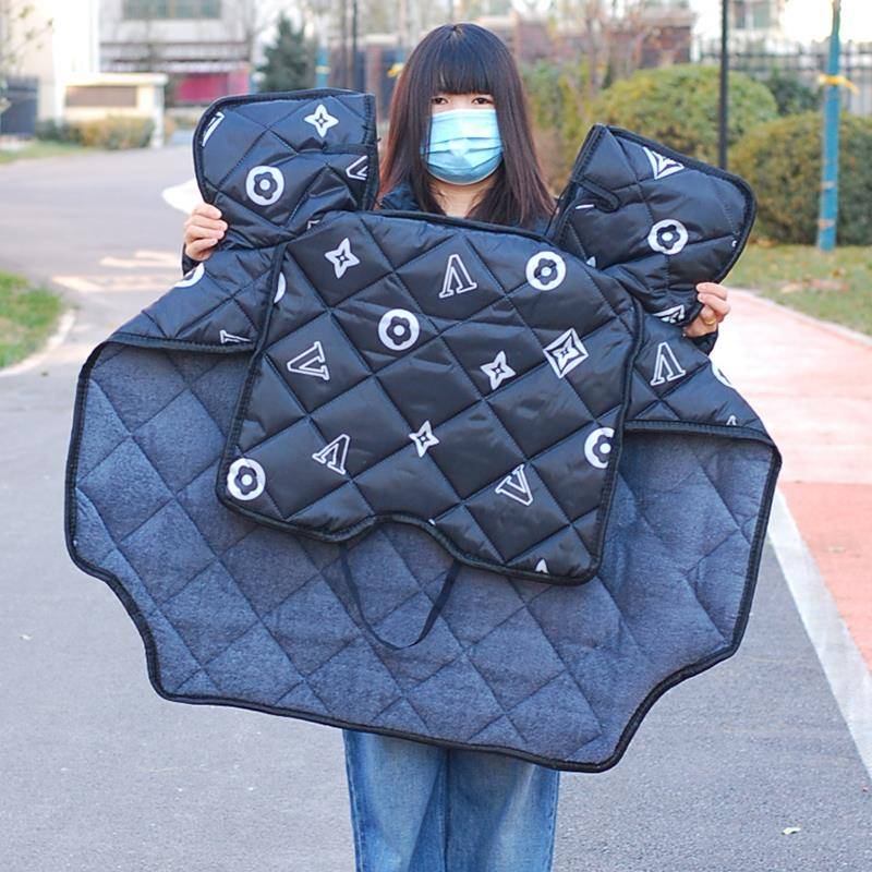 电动车挡风被冬季2025新款加厚防水电瓶车摩托防寒四季通用防风罩