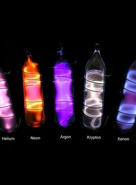 玻封稀有气体发光管氦气氖气氩起氪气氙气氮气惰性气体发光管