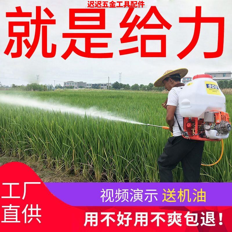 汽油高压打农药打药机四冲程泵背负式园林果树喷粉农用消毒喷雾器