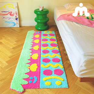 好重工的地毯！】多巴胺可拼接地毯卧室客厅儿童房间双虫人格原创