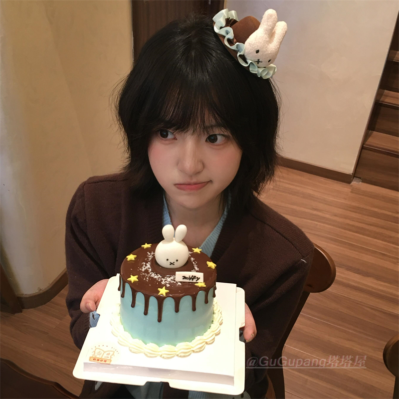 可爱米菲兔小礼帽发夹