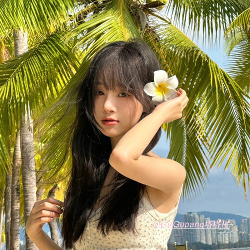 甜美森系鸡蛋花发夹侧边夹