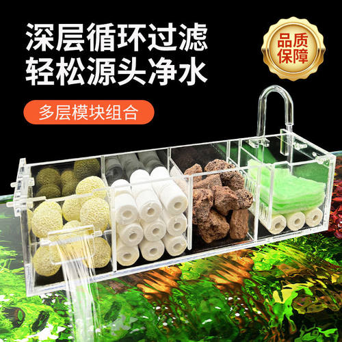 鱼缸顶部内挂可种绿植过滤器