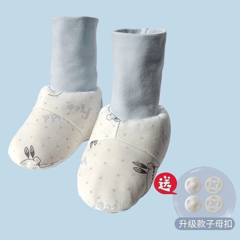 儿童睡觉脚套 婴儿秋冬厚款 纯棉护脚袜