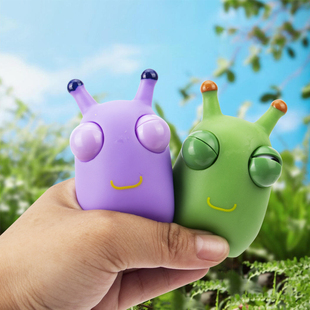 瞪眼小菜虫解压玩具捏捏乐爆眼龙挤压熊猫发泄创意小龙人减压神器