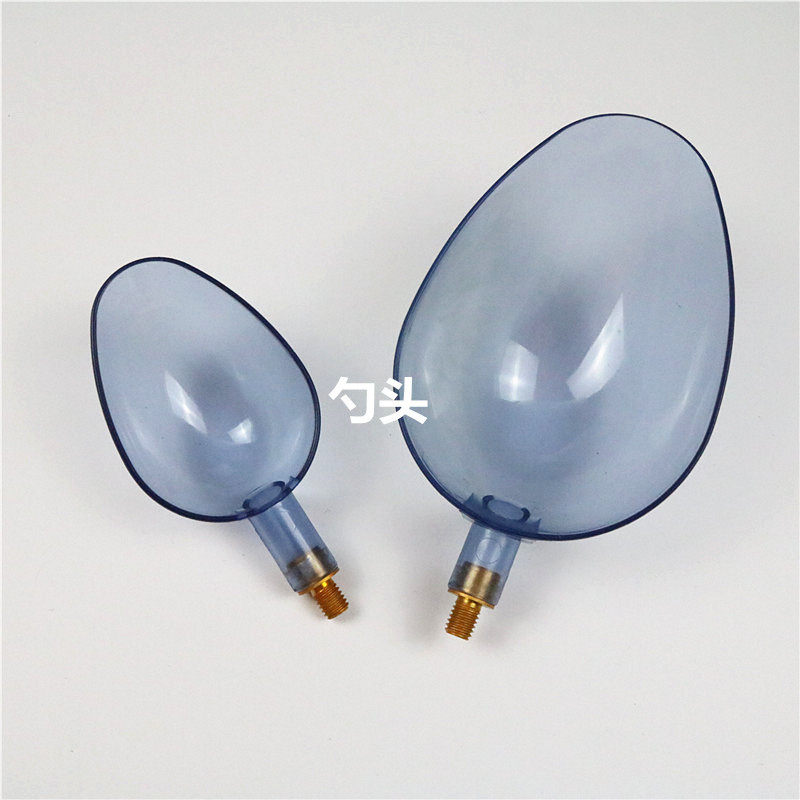 字母打窝勺头 2件套抛饵勺头8mm螺丝渔具用品